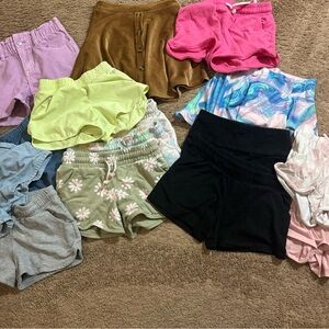 Large Lot Girl Size 8 Shorts Summer Skirt Outdoor Play 15 Pair Cat Jack Old Navy